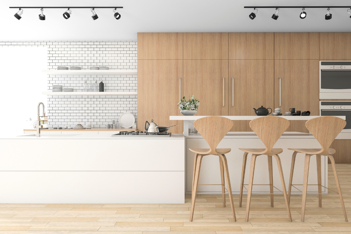 Clear kitchen counters and open surfaces reflecting the sense of ease that can come from thoughtful home editing.